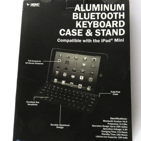 APPLE iPAD MINI 16GB A1432 W/SOFT & HARD CASE BLUETOOTH KEYBOARD BOX BUNDLE + - Picture 5 of 7